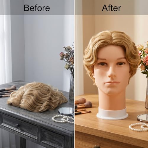 Mannequin Head for Wig Display, Glasses, Hats, Cosmetology Practice - 2 Pack