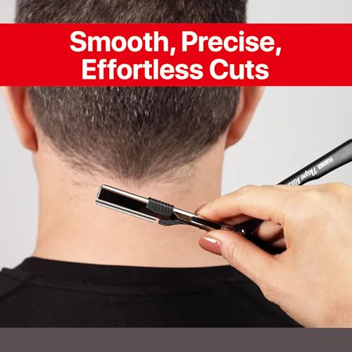 Feather - Nape and Body Razor - Designed for Trimming, Cutting, Thinning, Shaving Neckline, Facial Detail Work, Bikini Areas & Dermaplaning Use - Ergonomic Handle - Made in Japan