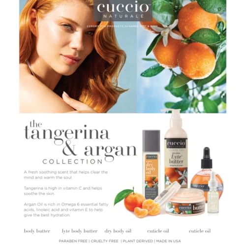 Cuccio Naturale Tangerina & Argan Cuticle Oil Roll-On 0.33 oz ? Moisturizing Cuticle Treatment with Argan Oil and Vitamin E, Refillable Rollerball for Dry Cuticles & Nails