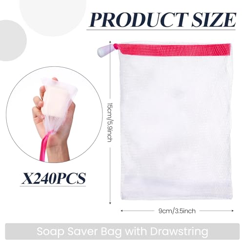 Hushee Soap Mesh Bag Exfoliating Soap Saver Pouch Foam Net - Variation 240