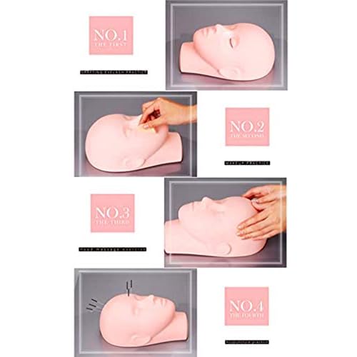 Yimart Pro Mannequin Training Head Cosmetology Eyelash Eye Extension Practice Makeup Face Treatment Tools(standar Head)