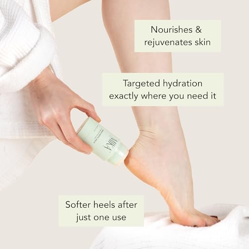 Urea Foot Balm Stick for Cracked Heel Treatment - 2.5oz Cracked Heel Balm Stick & Foot Moisturizer for Dry Cracked Feet - Softens & Exfoliates Skin - Paraben & Phthalate Free