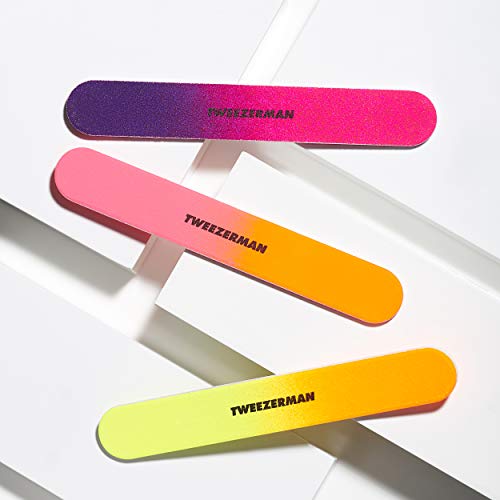 Tweezerman Neon Hot Nail Filemates, 3 Count
