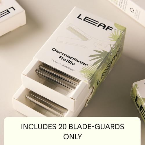 Leaf Shave Dermaplaner Blade-Guard Refills - 20 Count with Variation