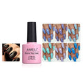 Makartt Black White Nail Gel Polish Kit with Poly Nail Extension Gel Nude Nature Bundle