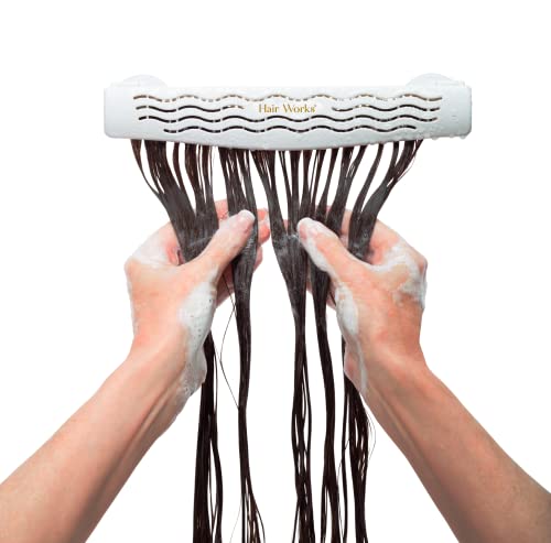 White 4-in-1 Hair Extension Style Caddy - Portable Waterproof Hair Organizer