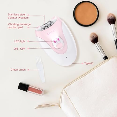 Epilator,Epilator for Women,Facial Hair Removal for Women Rechargeable,2 Speeds Hair Removal Device with 36 Tweezers,Electric Lady Shaver for Face Legs/Face/Bikini/Arms,Epilator for face Smooth Skin