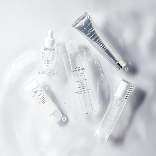 S.nature Hydrating Set, 3 Steps to Refined Pores, Lasting Hydration, Aqua Oasis Toner 300ml, Squalane Serum 50ml, Squalane Cream 60ml