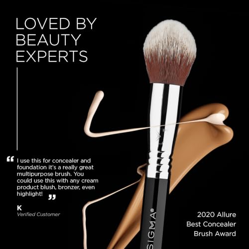 Sigma Beauty F79 Concealer Blend Kabuki Brush - Precise Face Makeup Tool