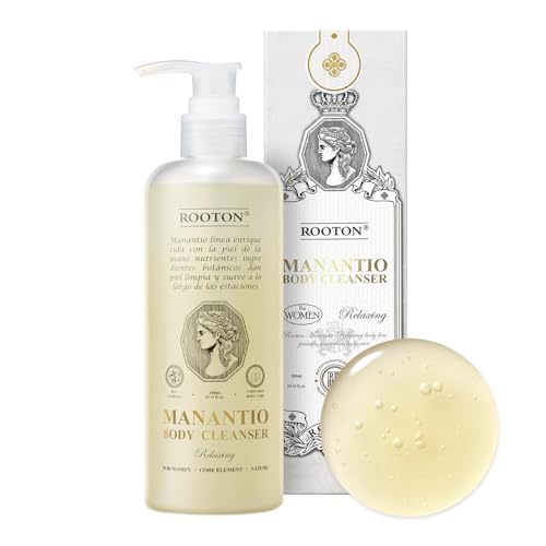 Manantio Women¡¯s Vegan Body Cleanser, Premium Body Wash for Smooth Texture, Firmness & Hydration, Improves Skin Elasticity and Moisture Balance, 300ml / 10.14 fl oz