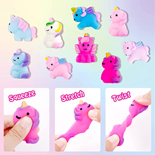 Clear&Fresh Unicorn Bath Bombs for Kids with Surprise Squishy Toys Inside - 9 Pack, New Unicorn
