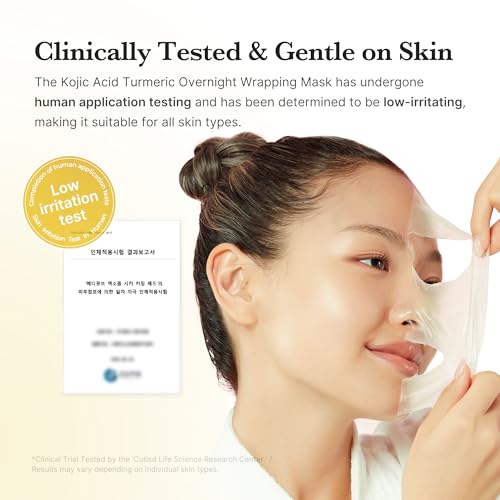 medicube Glass Skin Refining Duo at Night: Deep Vitamin C Golden Capsule Face Moisturizer and Turmeric Overnight Wrapping Peel Off Mask 2.0