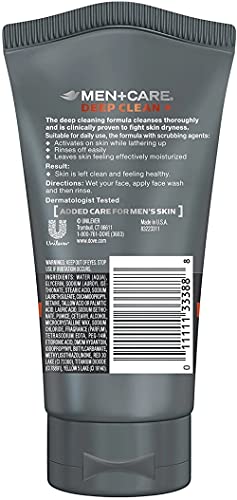 Dove Men+Care Face Scrub Deep Clean Plus 10 Fl Oz - Pack of 1