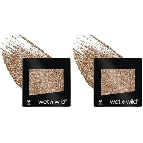 wet n wild Color Icon Glitter Eyeshadow Shimmer Brass (Pack of 2)