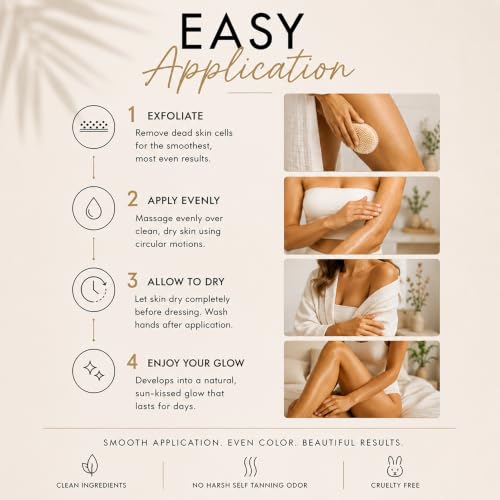 Whish Gradual Self Tanner Lotion with Aloe & Shea Butter - Coconut Milk & Verbena Variation