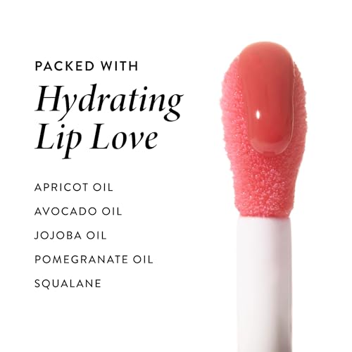 Lip Gloss Duo - Rose Garden & Glass Half Full, Hydrating Lip Oil Set - 0.25 Fl Oz