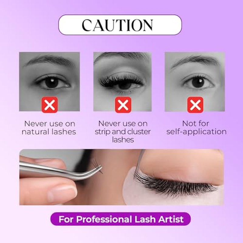 Extreme Hold Eyelash Extension Glue ? 0.5?1s Drying Time, 8 Weeks Retention, 5ml Black Lash Adhesive for Classic & Volume Lashes, Salon Use, Fast Bonding Lash Glue