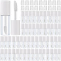 Mini Lip Gloss Tubes 3ml - 100 Pcs White Refillable Containers for DIY Cosmetics