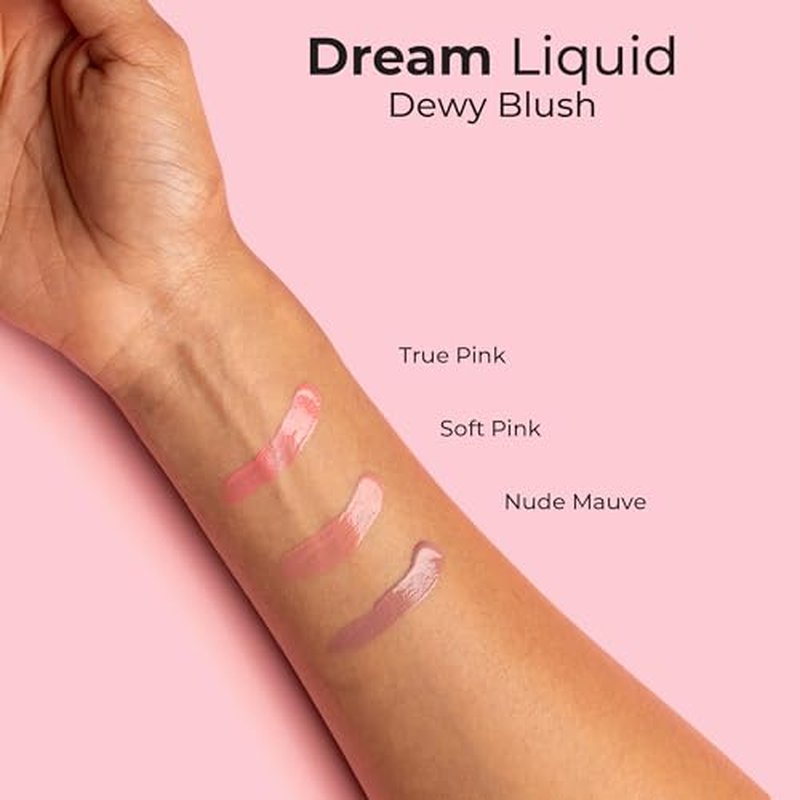 MCoBeauty - Dream Liquid Dewy Blush for Cheeks - Cool Pink Radiant Flush for Fresh Shade - Fresh Glowing Cheeks - 4.6ml - Vegan, Cruelty Free - Face Makeup, Blush Liquid