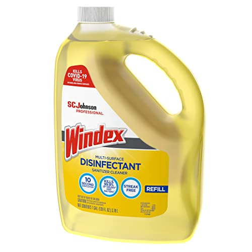 Windex Multi-Surface Disinfectant Cleaner 128 Fl Oz Pack of 4