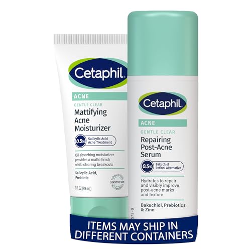 Cetaphil Post-Acne Repair Serum & Mattifying Face Moisturizer Bundle