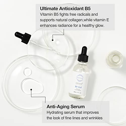 OxygenCeuticals B5 Hydrating Serum with Hyaluronic Acid & Adenosine – Moisturizing Skin Care