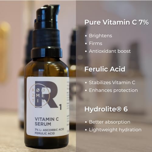 Vitamin C Face Serum with Ferulic Acid - Brightening Anti-Aging Skin Care - R 1 Variant