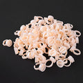 HURRISE 100pcs Cup Rings, Silicone Semi-Permanent Rings, Nail Art Adhesive Glue Holders, Palette for Eyelash Extension, Nail Art, (L)