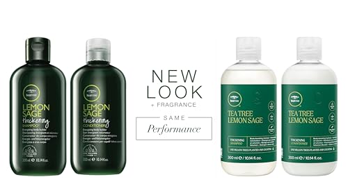 Tea Tree Lemon Sage Thickening Shampoo & Conditioner Set for Fine Hair