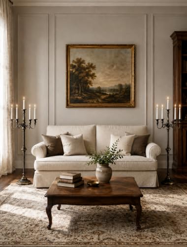 Sziqiqi Black 35in Tall 5-Arm Floor Candelabra - Gothic Decor, Set of 2