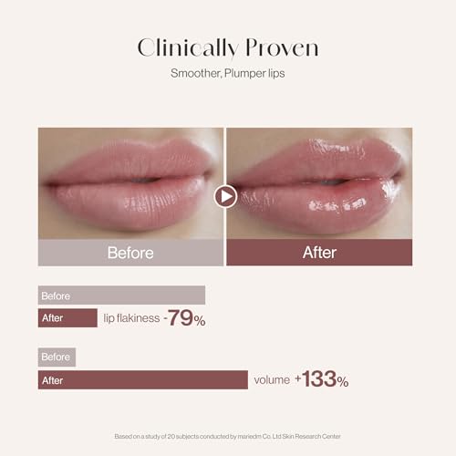 Vegan Lip Balm & Mask - Volumizing Hydrating Treatment for Fine Lines
