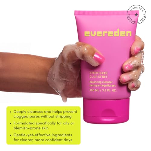 Evereden Teen Face Cleanser & Moisturizer Duo - Clear Skin for Teens