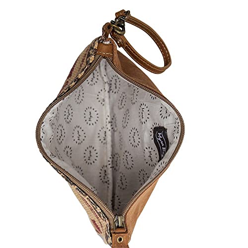 Myra Bag Cacnea Hope Pouch - Western Travel Cosmetic Organizer with Leather Strap