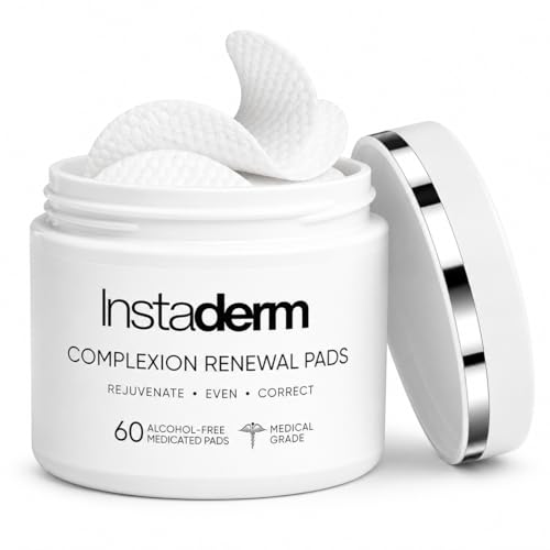 Acne Treatment Pads with Salicylic, Glycolic & Lactic Acid - Exfoliating Facial Pads for Blackheads & Oily Skin