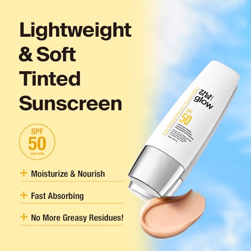 Vitamin C Serum 1.01 fl oz & Day Shield Perfect Sunscreen SPF 50 - Christmas Gifts for Women I Stocking Stuffers | Gift Set | Korean Skin Care I Face Moisturizer I Tinted Moisturizer