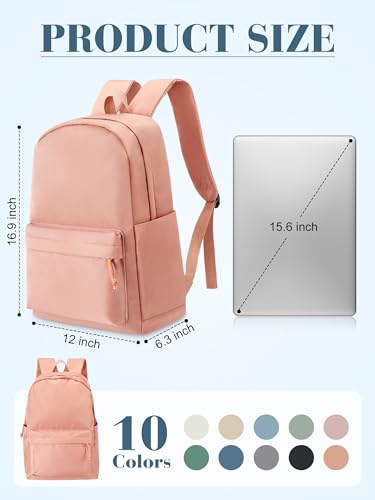 Kids Nylon School Backpack Bulk 10 Pieces Retro Color with Large Capacity & Multi-Layer Design - Unisex