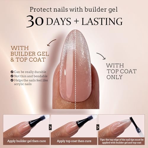 French Cat Eye Medium Almond Press On Nails - 150Pcs, Variation of French Cat Eye - Medium Almond