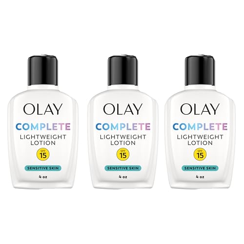 Olay Complete All Day Moisturizer SPF 15 Sensitive 4 oz Pack of 3 - Hydrating & Sun Protection