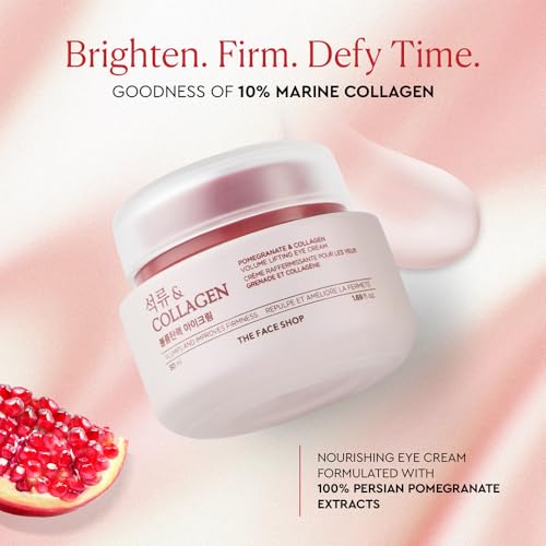 The Face Shop Pomegranate & Collagen Eye Cream 1.69oz - Firming Brightening Hydrating