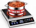 Portable Induction Cooktop - Max Power 1800W, 12-Hour Timer, Regular Variation
