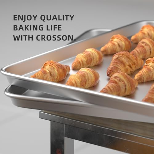 Cookie Sheet Pan Set of 3 - 16x24 Inch Aluminum Baking Trays for Oven & Commercial Use - Crosson Variation 3