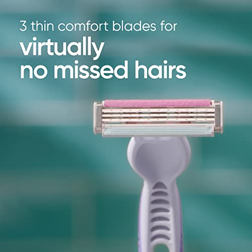 Gillette Venus Simply3 Women's Disposable Razors, 4 Count, 1 Pack