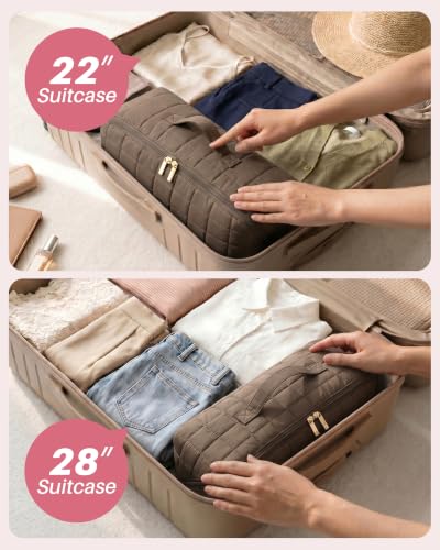 Travel Hair Tools Bag with Heat Resistant Mat - Taupe Brown