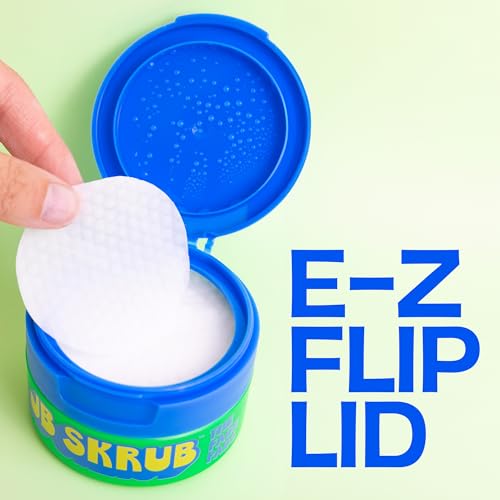JB SKRUB Acne Face Wipes for Teen Boys - 40 Cleansing Pads, Gentle & Hydrating, Pack of 1