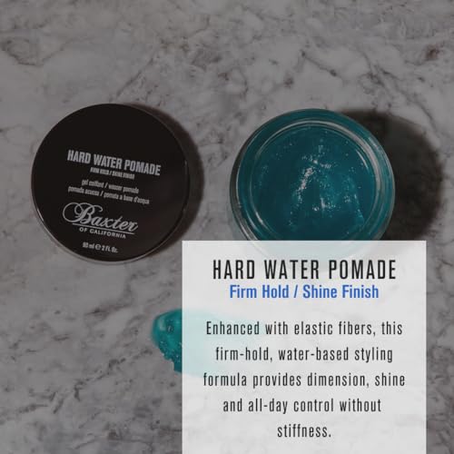 Hard Water Pomade for Men - Firm Hold Shine Finish - Baxter of California