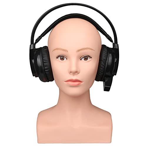 Realistic Female Mannequin Head with Shoulders for Wig Display & Styling
