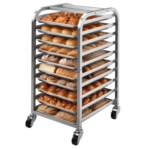 10-Tier Sheet Pan Rack with Wheels for Baking & Craft Use - Homelio Variation 10