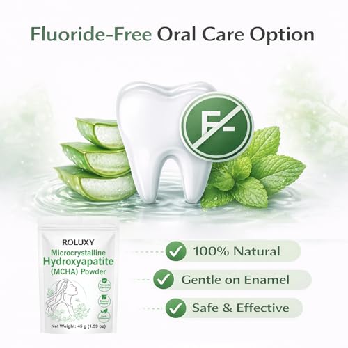 45g Microcrystalline Hydroxyapatite Powder for Teeth Remineralization & Sensitivity Relief - Unflavored, Non-Nano, Vegan