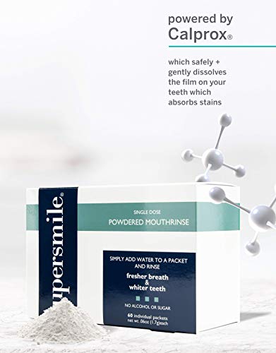 Supersmile Powdered Mouth Rinse Fresh Mint 3.6oz Pack of 1 - 60 Single-Dose Packets