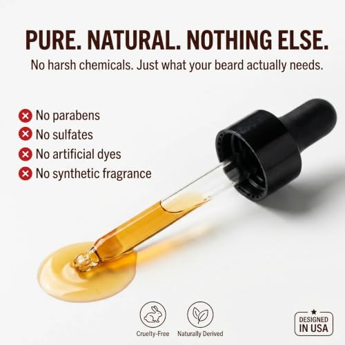 FEBOTE Citrus Biotin Beard Growth Oil 2-Pack for Men - Softens & Nourishes
